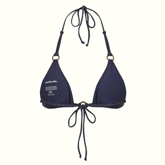 AURA MIDNIGHT - HALTER BIKINI TOP