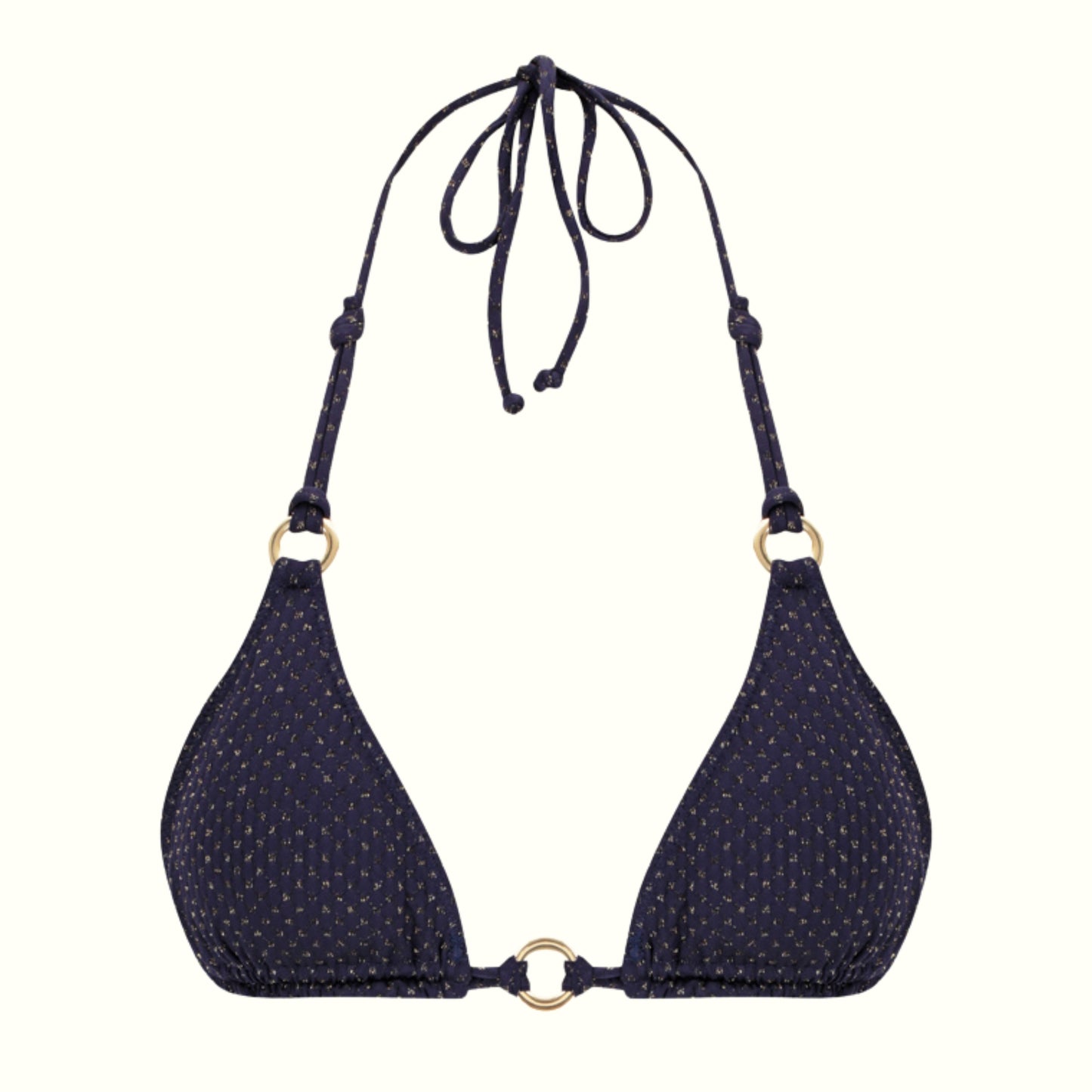 AURA MIDNIGHT - HALTER BIKINI TOP