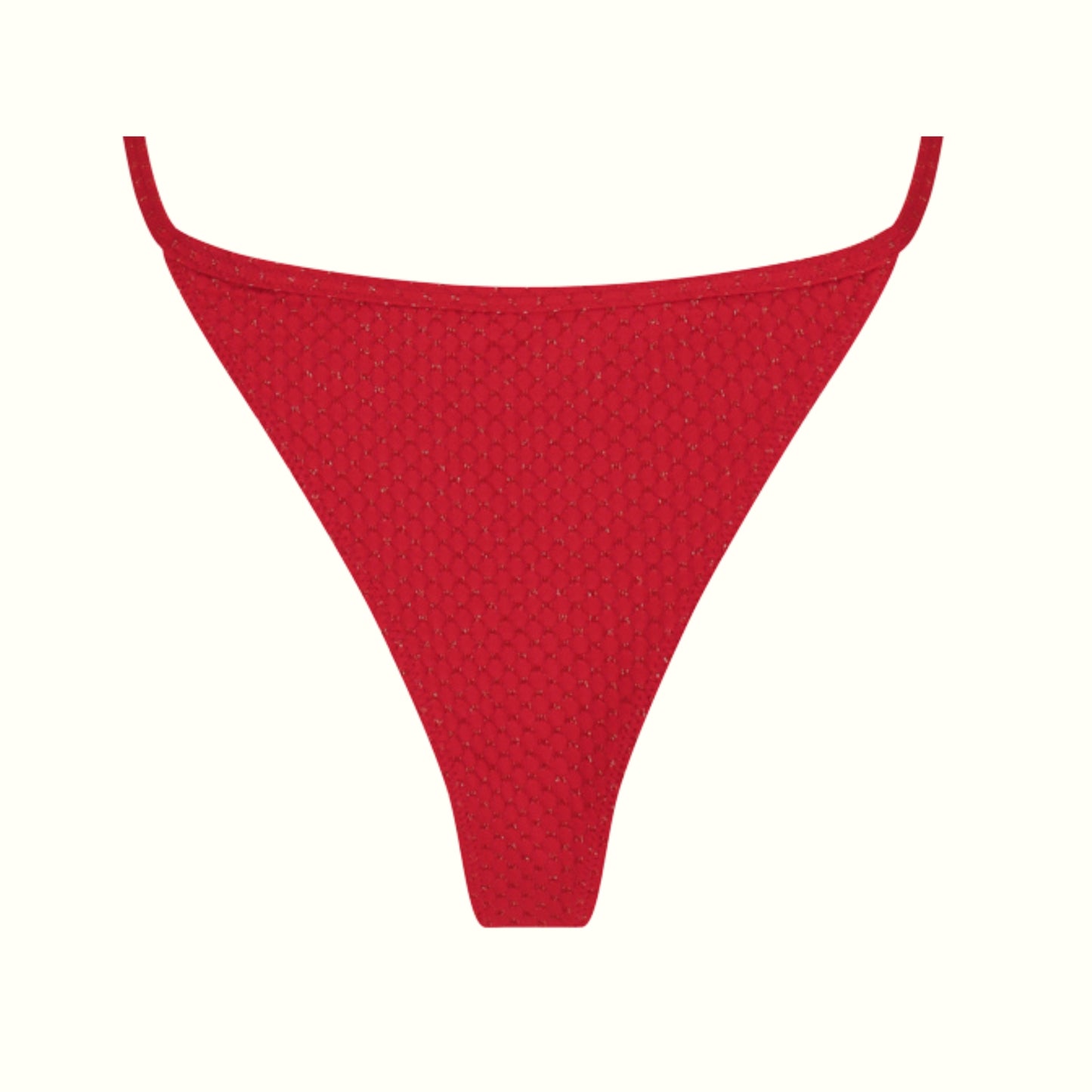AURA RED - TIE SIDE BIKINI BOTTOMS