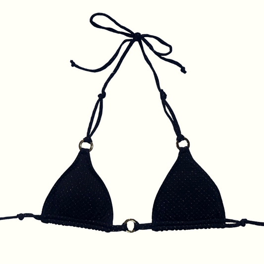 AURA MIDNIGHT - HALTER BIKINI TOP
